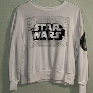Disney Star Wars White and Black Sweater